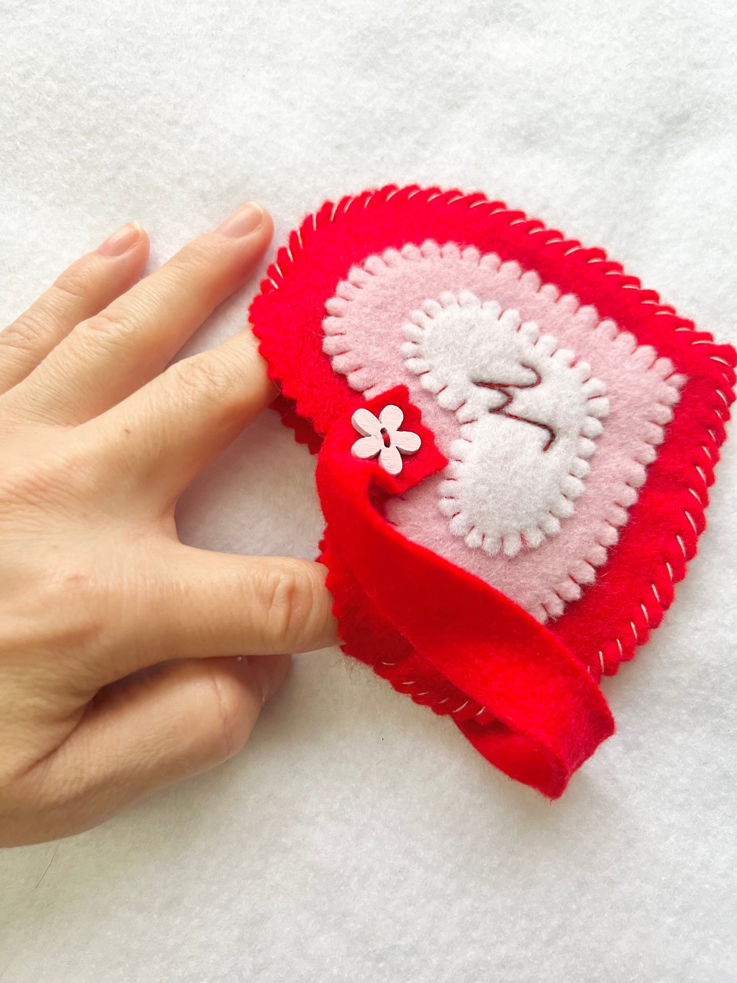 Christmas Felt Gift Bag, Gift for Her, Valentine for Child, Children’s Valentine