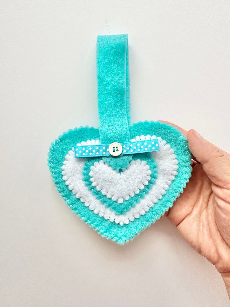 Handmade Gift Bag, Mother’s Day Gift Bag, Gift for Her, Valentine for Child, Blue Mother’s Day Pouch, Children’s Valentine, Gift for Him