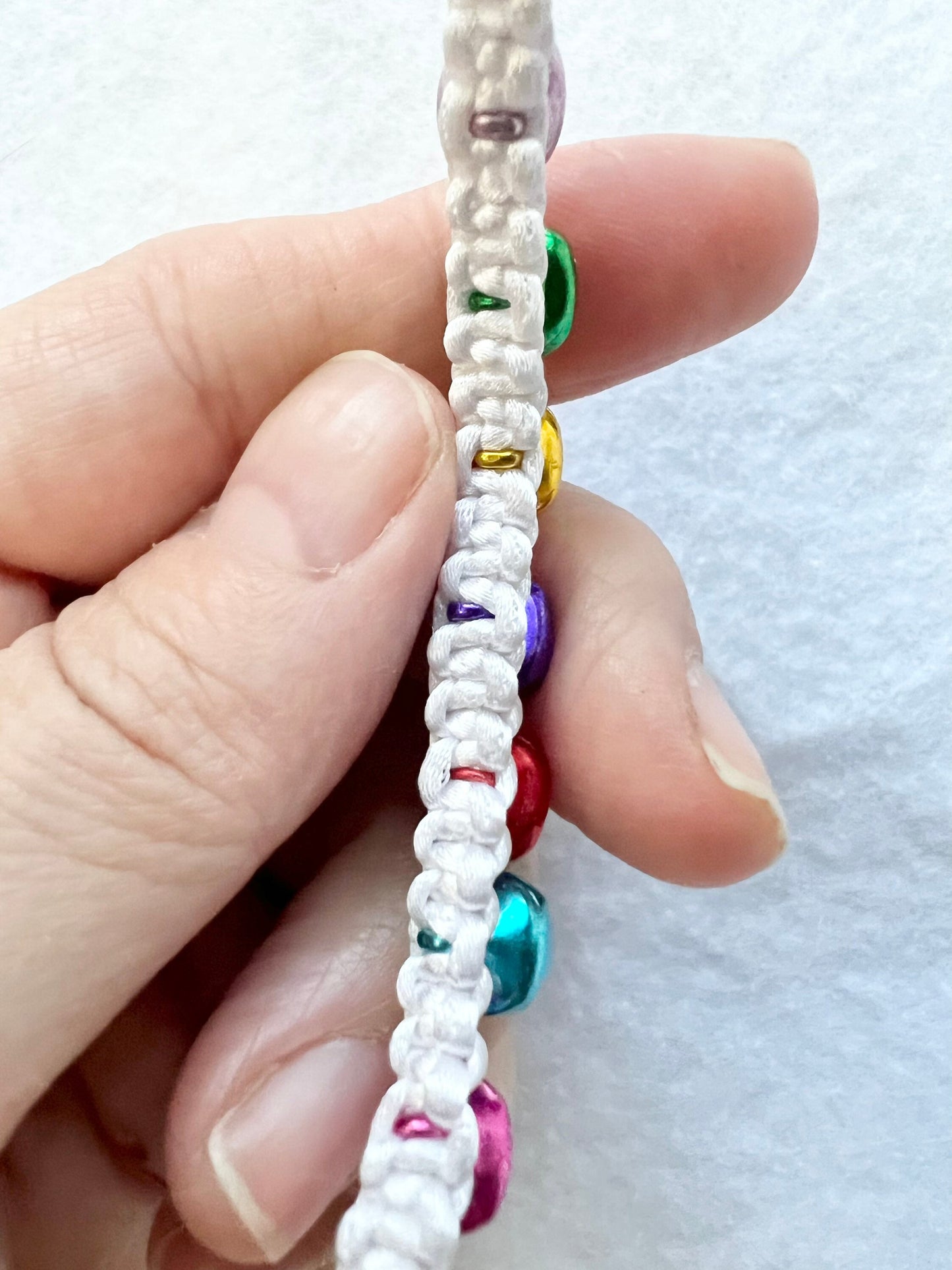 Handmade Rainbow Bell Bracelet – Adjustable, Whimsical & Charming