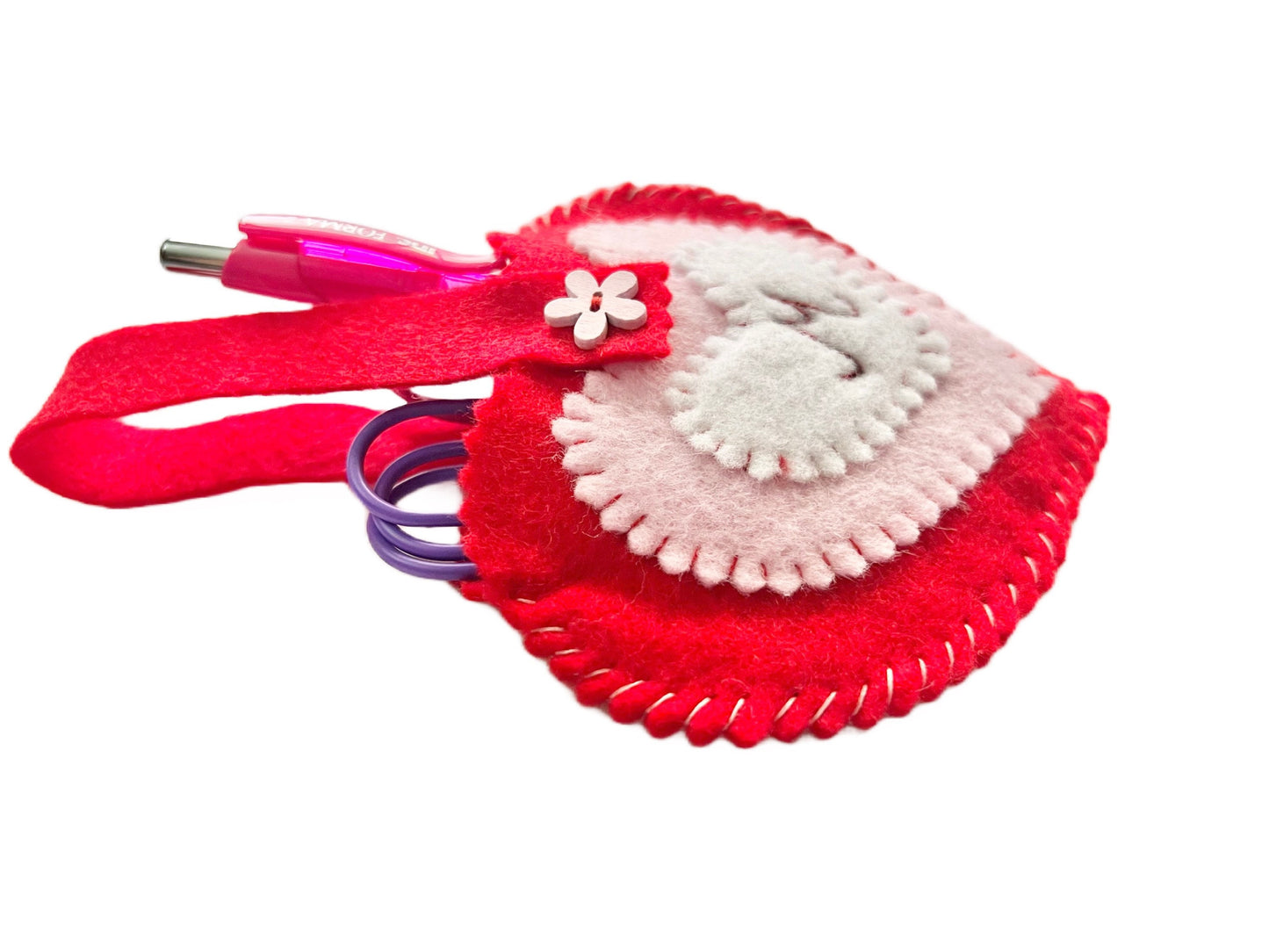 Christmas Felt Gift Bag, Gift for Her, Valentine for Child, Children’s Valentine