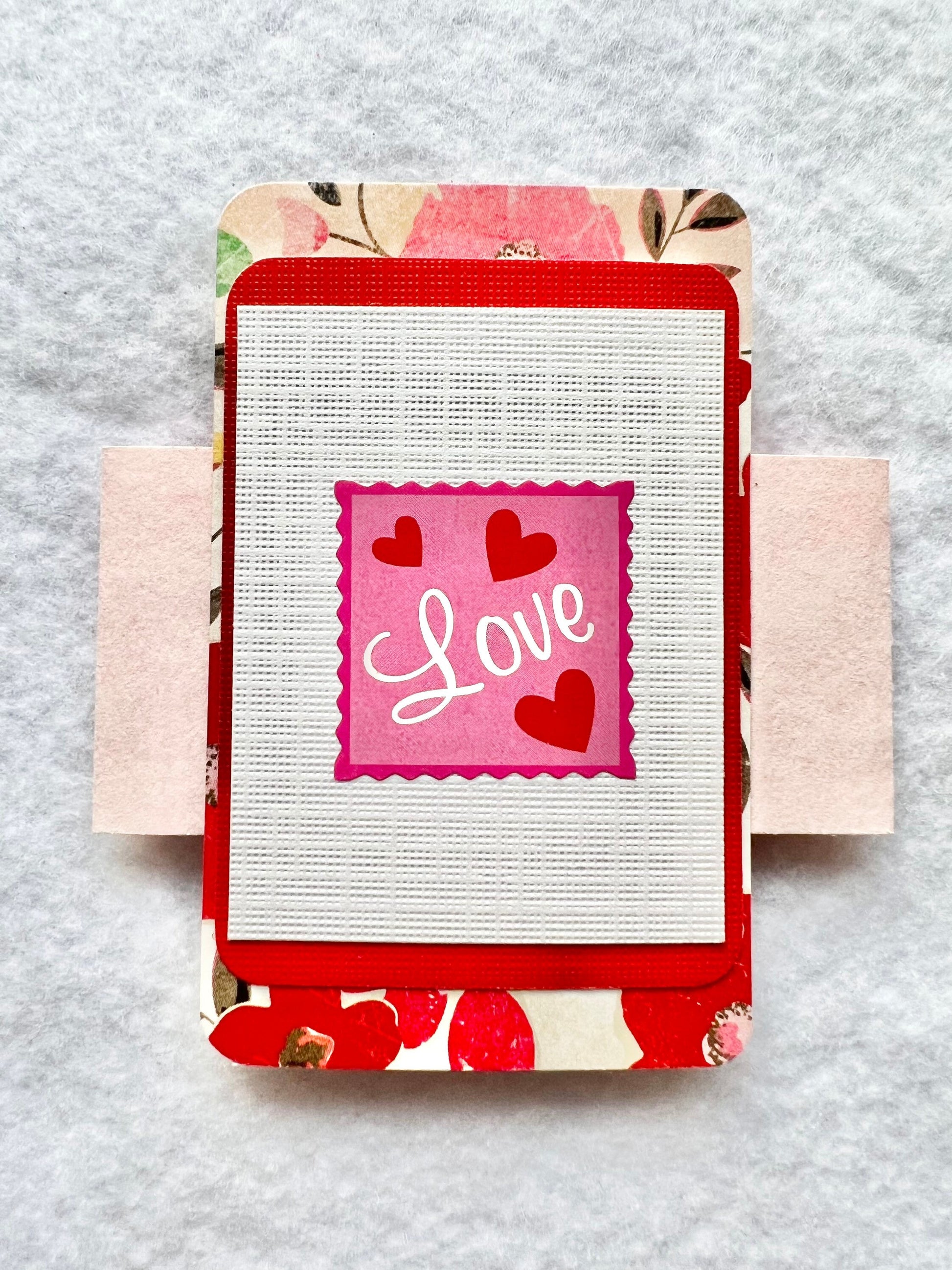 Gift Certificate Envelope, Red and Pink Wallet, Gift Card Sleeve, Check Holder, Gift Certificate Wallet, Love Gift Wrap, Money Envelope