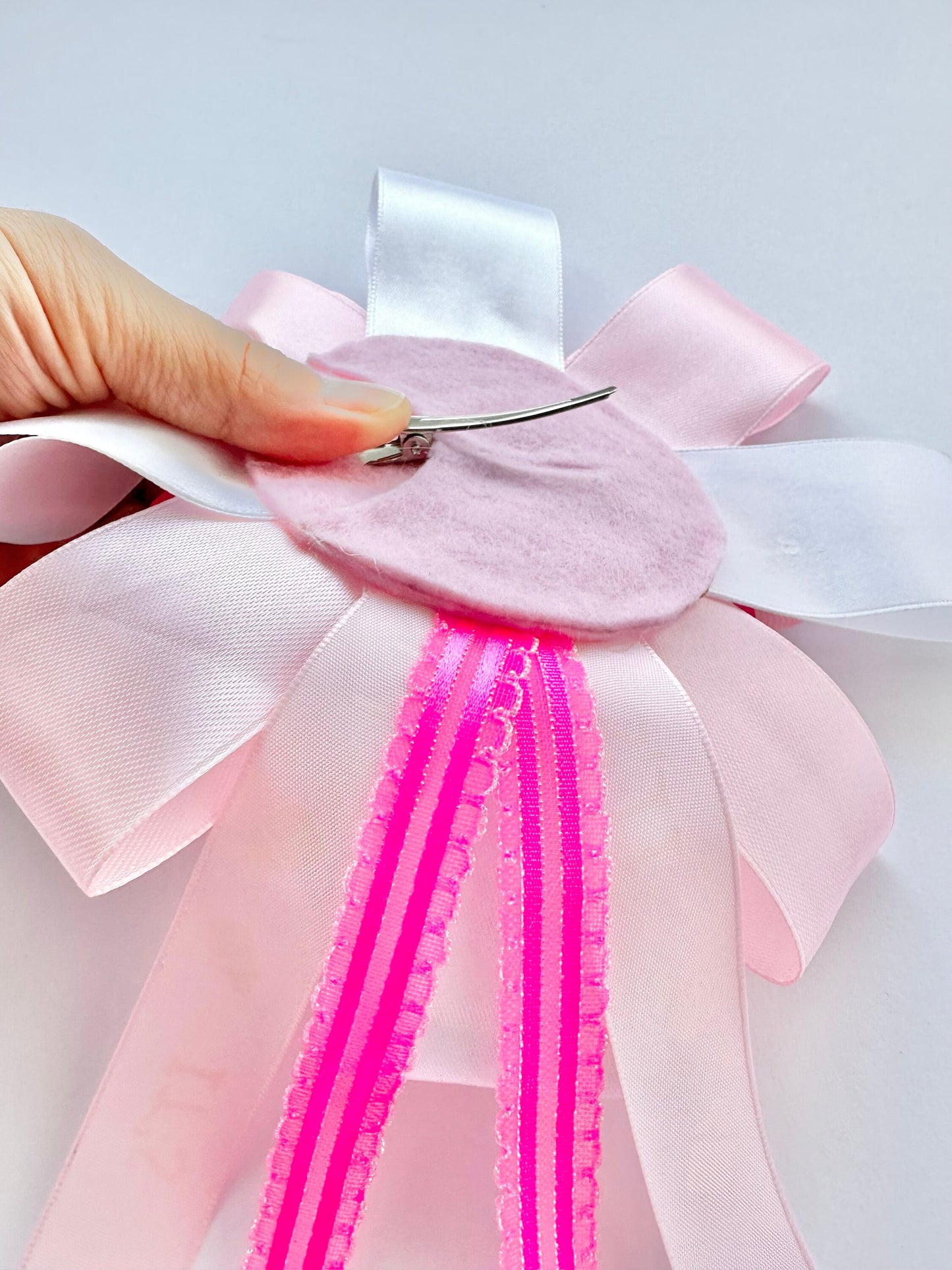 Baby Shower Bow, Baby Girl Bow, Pink Bow, Pink Hair Bow, Baby Shower Pin, Little Girl Bow Baby Shower Gift