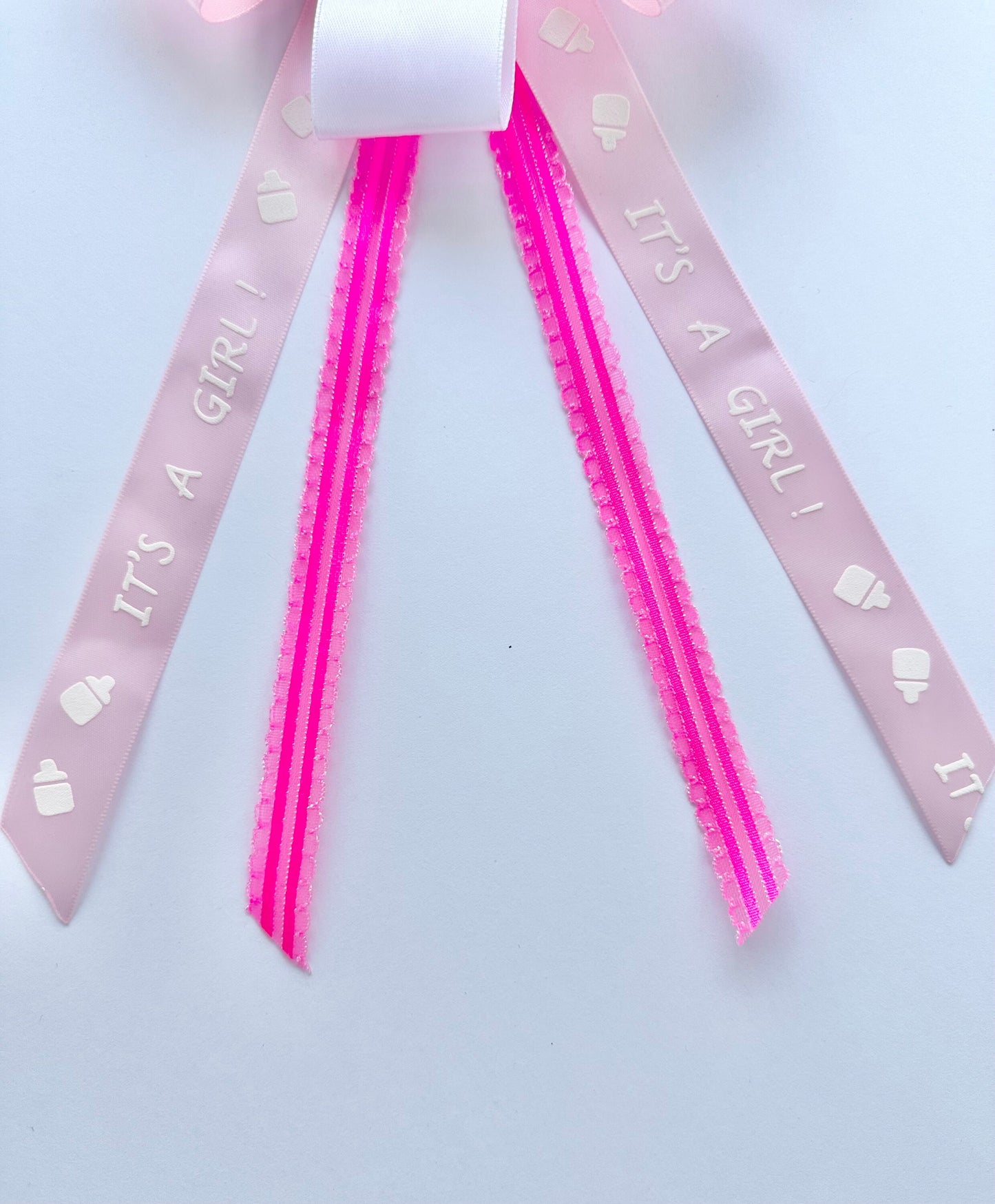 Baby Shower Bow, Baby Girl Bow, Pink Bow, Pink Hair Bow, Baby Shower Pin, Little Girl Bow Baby Shower Gift